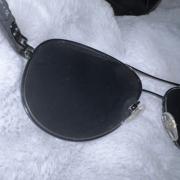 Chanel Aviator Pilot Leather Braided Logo Metal Sun Glasses - Picture 10 of 16